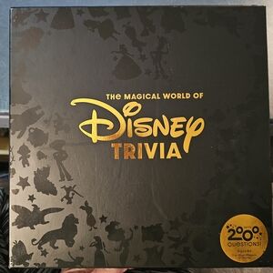 Disney Trivia Game with Gold Accents